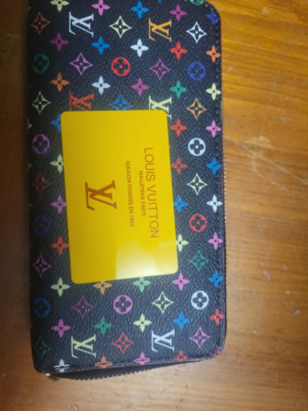 Louis Vuitton Black Murakami Zippy Wallet - Picture 5 of 11